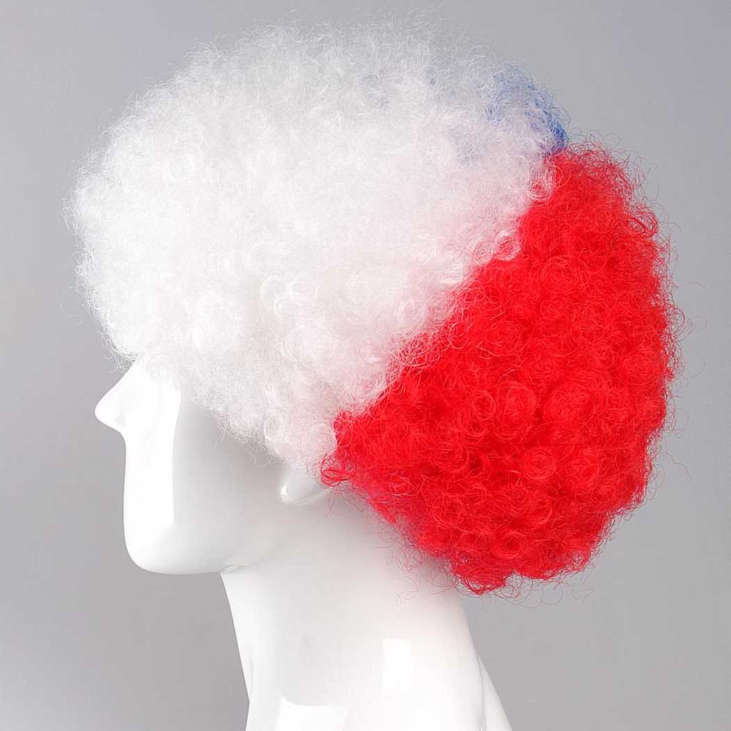 flagwigs, football wigs, fan wigs, afro wigs, mullet wigs, bob wigs, euro wigs,  premier league wigs,Chile Afro Wig