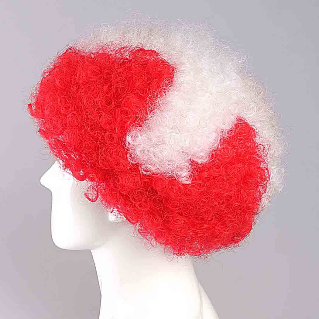 flagwigs, football wigs, fan wigs, afro wigs, mullet wigs, bob wigs, euro wigs,  premier league wigs,Switzerland Afro Wig