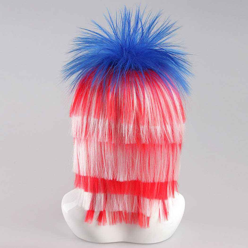 flagwigs, football wigs, fan wigs, afro wigs, mullet wigs, bob wigs, euro wigs,  premier league wigs,United States Mullet Wig
