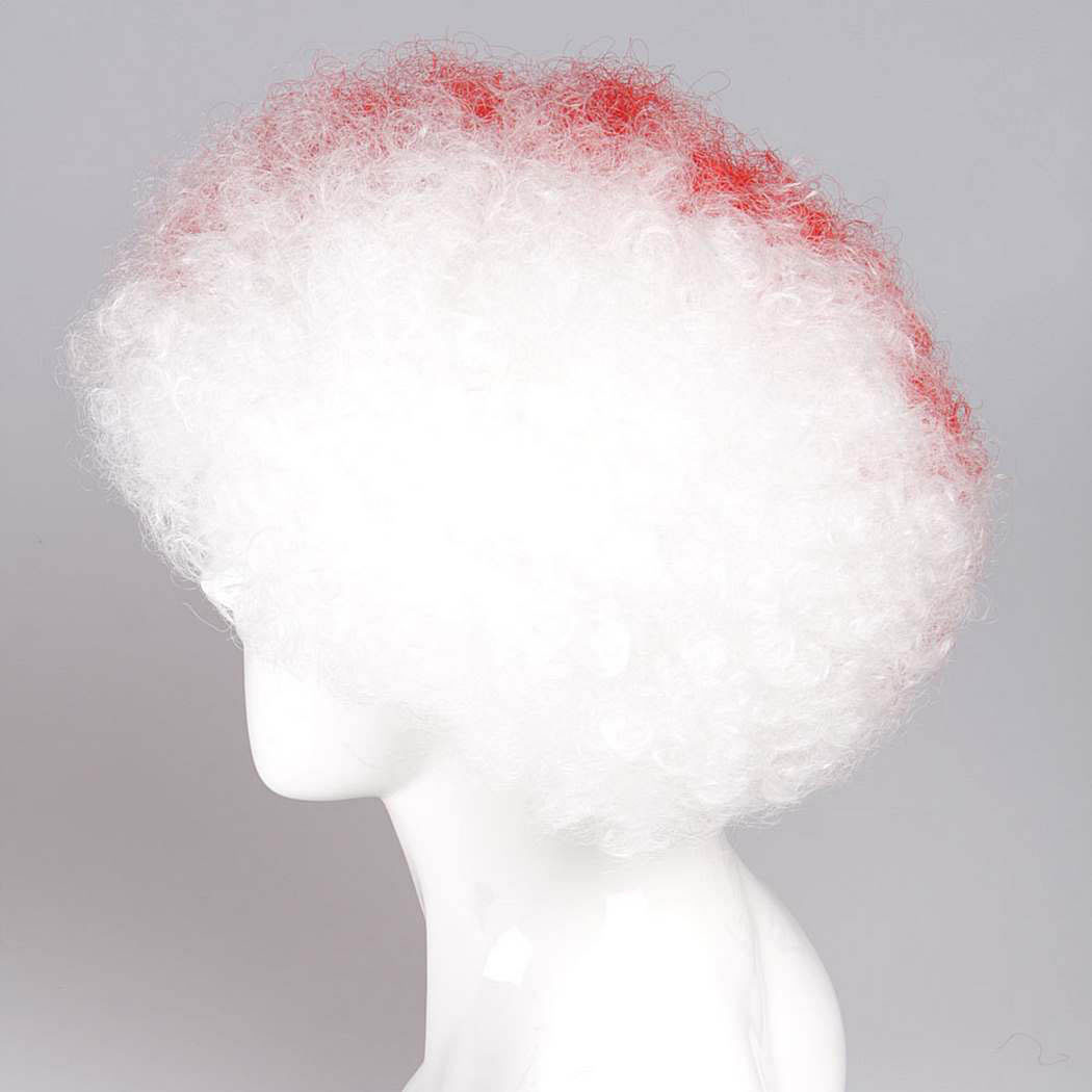 flagwigs, football wigs, fan wigs, afro wigs, mullet wigs, bob wigs, euro wigs,  premier league wigs,Stoke City Afro Wig