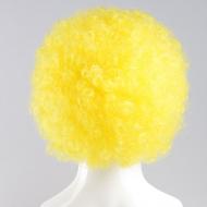 flagwigs, football wigs, fan wigs, afro wigs, mullet wigs, bob wigs, euro wigs,  premier league wigs,Yellow Afro Wig